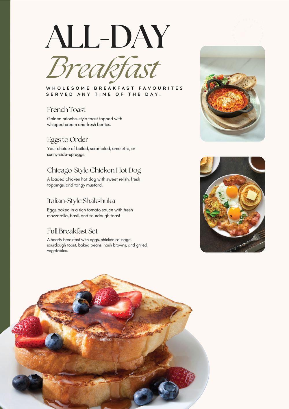 All-Day Breakfast menu