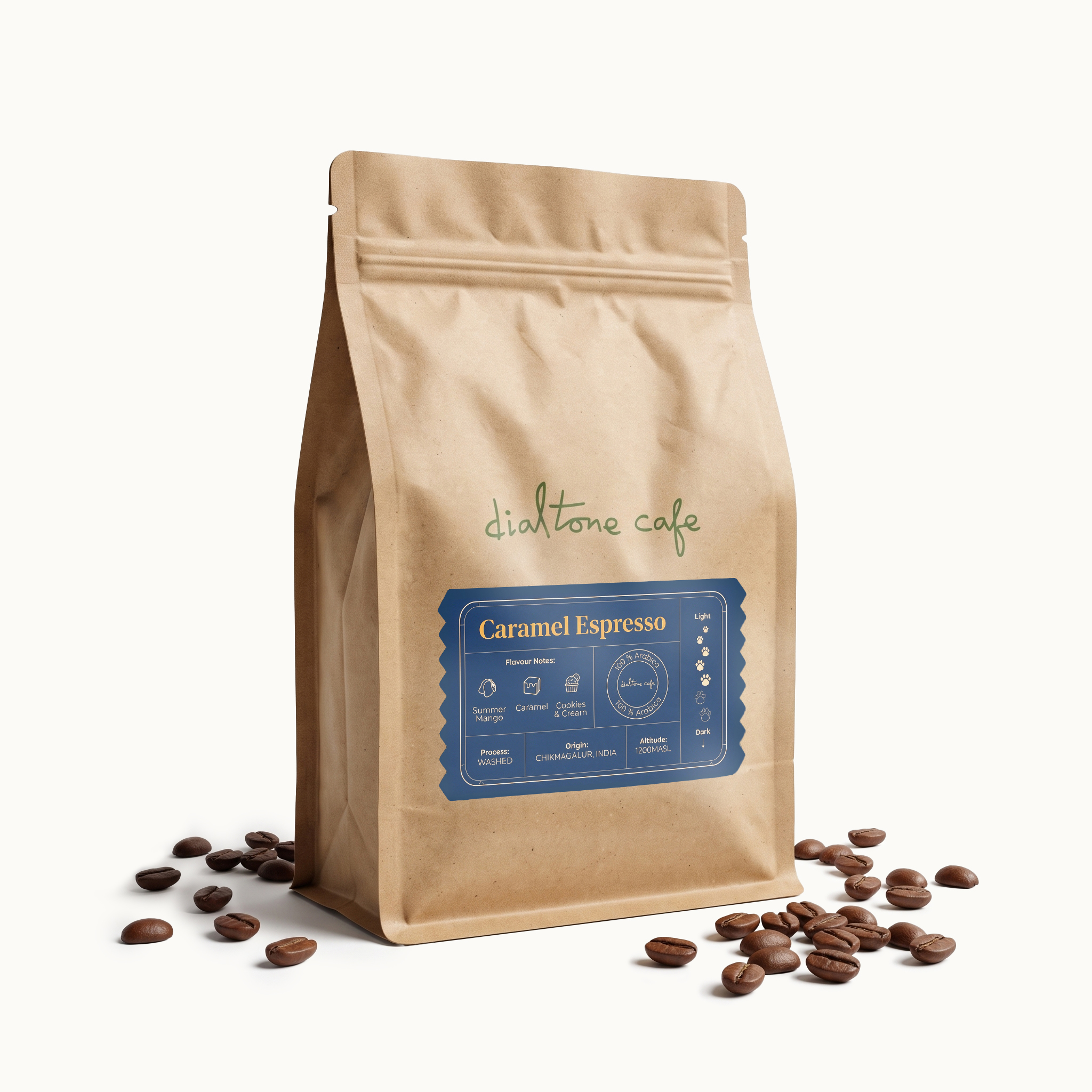 Dialtone Caramel Espresso coffee bag