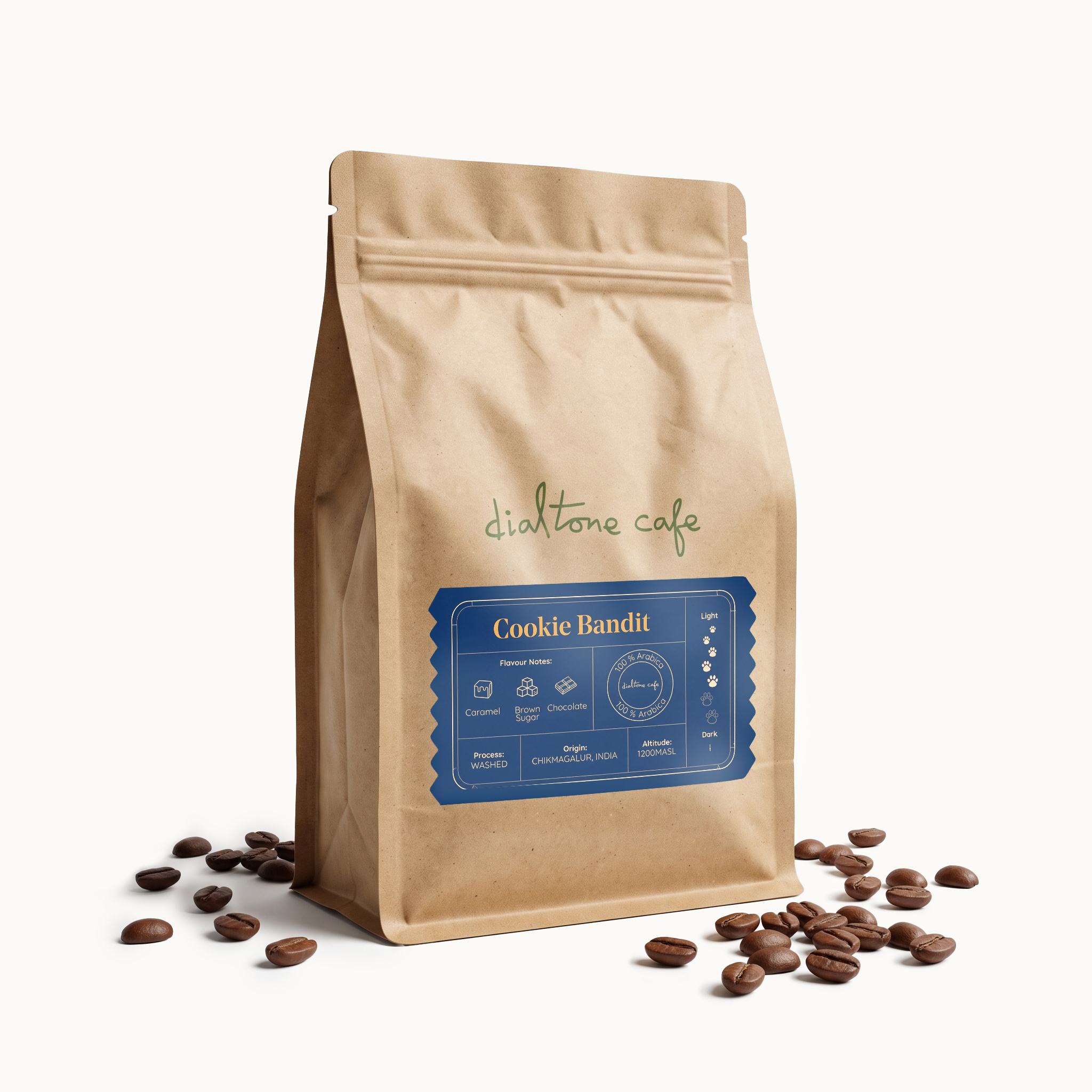 Dialtone Cookie Bandit coffee bag
